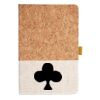 Cork And Heathered Fabric Hardcover Journal 5.5" X 8.25" Thumbnail