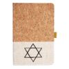 Cork And Heathered Fabric Hardcover Journal 5.5" X 8.25" Thumbnail