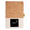 Cork And Heathered Fabric Hardcover Journal 5.5" X 8.25" Thumbnail