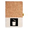 Cork And Heathered Fabric Hardcover Journal 5.5" X 8.25" Thumbnail