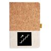 Cork And Heathered Fabric Hardcover Journal 5.5" X 8.25" Thumbnail