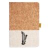 Cork And Heathered Fabric Hardcover Journal 5.5" X 8.25" Thumbnail