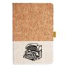 Cork And Heathered Fabric Hardcover Journal 5.5" X 8.25" Thumbnail