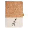 Cork And Heathered Fabric Hardcover Journal 5.5" X 8.25" Thumbnail
