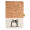 Cork And Heathered Fabric Hardcover Journal 5.5" X 8.25" Thumbnail