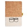 Cork And Heathered Fabric Hardcover Journal 5.5" X 8.25" Thumbnail