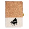 Cork And Heathered Fabric Hardcover Journal 5.5" X 8.25" Thumbnail