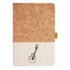 Cork And Heathered Fabric Hardcover Journal 5.5" X 8.25" Thumbnail