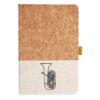 Cork And Heathered Fabric Hardcover Journal 5.5" X 8.25" Thumbnail