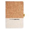 Cork And Heathered Fabric Hardcover Journal 5.5" X 8.25" Thumbnail