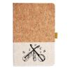 Cork And Heathered Fabric Hardcover Journal 5.5" X 8.25" Thumbnail
