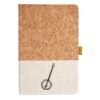 Cork And Heathered Fabric Hardcover Journal 5.5" X 8.25" Thumbnail