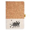 Cork And Heathered Fabric Hardcover Journal 5.5" X 8.25" Thumbnail