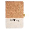 Cork And Heathered Fabric Hardcover Journal 5.5" X 8.25" Thumbnail