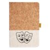 Cork And Heathered Fabric Hardcover Journal 5.5" X 8.25" Thumbnail