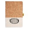 Cork And Heathered Fabric Hardcover Journal 5.5" X 8.25" Thumbnail