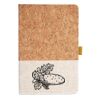 Cork And Heathered Fabric Hardcover Journal 5.5" X 8.25" Thumbnail