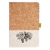Cork And Heathered Fabric Hardcover Journal 5.5" X 8.25" Thumbnail