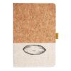 Cork And Heathered Fabric Hardcover Journal 5.5" X 8.25" Thumbnail