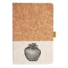 Cork And Heathered Fabric Hardcover Journal 5.5" X 8.25" Thumbnail