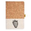 Cork And Heathered Fabric Hardcover Journal 5.5" X 8.25" Thumbnail