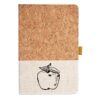 Cork And Heathered Fabric Hardcover Journal 5.5" X 8.25" Thumbnail