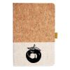 Cork And Heathered Fabric Hardcover Journal 5.5" X 8.25" Thumbnail