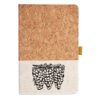 Cork And Heathered Fabric Hardcover Journal 5.5" X 8.25" Thumbnail