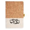 Cork And Heathered Fabric Hardcover Journal 5.5" X 8.25" Thumbnail