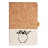 Cork And Heathered Fabric Hardcover Journal 5.5" X 8.25" Thumbnail