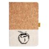 Cork And Heathered Fabric Hardcover Journal 5.5" X 8.25" Thumbnail