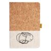 Cork And Heathered Fabric Hardcover Journal 5.5" X 8.25" Thumbnail