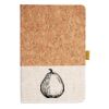 Cork And Heathered Fabric Hardcover Journal 5.5" X 8.25" Thumbnail