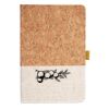 Cork And Heathered Fabric Hardcover Journal 5.5" X 8.25" Thumbnail