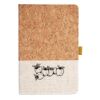 Cork And Heathered Fabric Hardcover Journal 5.5" X 8.25" Thumbnail