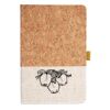 Cork And Heathered Fabric Hardcover Journal 5.5" X 8.25" Thumbnail