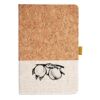Cork And Heathered Fabric Hardcover Journal 5.5" X 8.25" Thumbnail