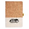 Cork And Heathered Fabric Hardcover Journal 5.5" X 8.25" Thumbnail