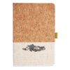 Cork And Heathered Fabric Hardcover Journal 5.5" X 8.25" Thumbnail
