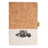 Cork And Heathered Fabric Hardcover Journal 5.5" X 8.25" Thumbnail