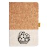 Cork And Heathered Fabric Hardcover Journal 5.5" X 8.25" Thumbnail