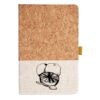 Cork And Heathered Fabric Hardcover Journal 5.5" X 8.25" Thumbnail