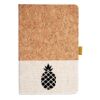 Cork And Heathered Fabric Hardcover Journal 5.5" X 8.25" Thumbnail