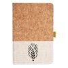 Cork And Heathered Fabric Hardcover Journal 5.5" X 8.25" Thumbnail