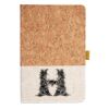Cork And Heathered Fabric Hardcover Journal 5.5" X 8.25" Thumbnail