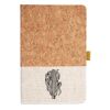 Cork And Heathered Fabric Hardcover Journal 5.5" X 8.25" Thumbnail