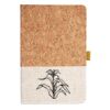 Cork And Heathered Fabric Hardcover Journal 5.5" X 8.25" Thumbnail