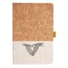Cork And Heathered Fabric Hardcover Journal 5.5" X 8.25" Thumbnail