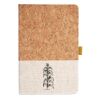 Cork And Heathered Fabric Hardcover Journal 5.5" X 8.25" Thumbnail