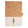 Cork And Heathered Fabric Hardcover Journal 5.5" X 8.25" Thumbnail